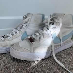 Nike light blue embroidered blazers